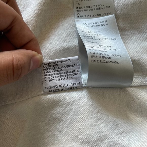 *SOLD* Dior x Alex Foxton resort 2020 white jean jacket - Picture 10 of 15